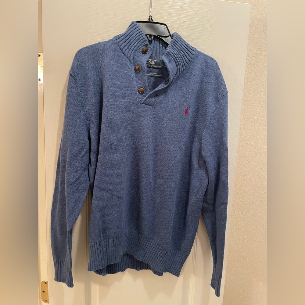 Ralph Lauren Blue Turtleneck Sweater